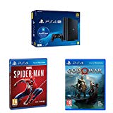 Playstation 4 Pro (PS4) - Console 1 To + Carte prépayée de 20 euros (Amazon Exclusive Edition) + Marvel's Spider-Man (PS4) + God of War - Standard Edition