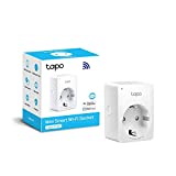 TP-Link Tapo P100 - Prise WiFi Intelligente Mini Taille pour Contrôler Votre Appareil depuis N'importe Où, Aucun Hub Nécessaire, Fonctionne avec Amazon Alexa et Google Home et IFTTT, 1 Pack
