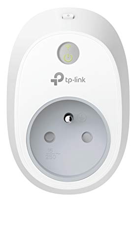 TP-Link Prise connectée WiFi HS100(FR), compatible avec Amazon Alexa et Google home pour la commande vocale, Contrôler le chauffage mobile/lampe à distance par smartphone, aucun hub requis
